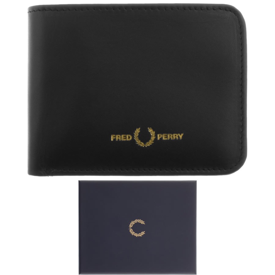 Alternative Image for ProductFred Perry Genuine Leather Billfold Wallet Black1